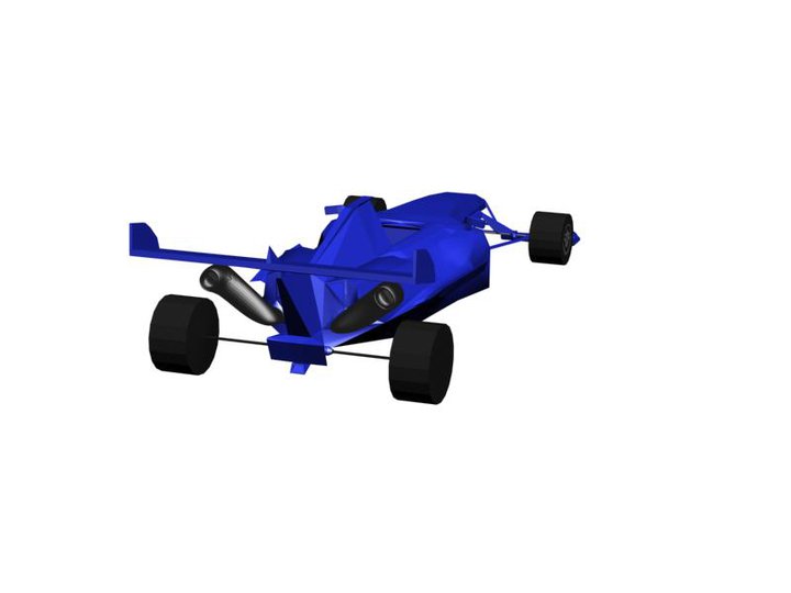 Render de coche F1 - Vista 4